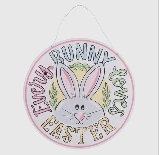Easter Bunny/Bee Happy Reversible Door Hanger